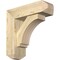 Ekena Millwork Imperial Craftsman Rough Sawn Bracket w/ Offset Brace, Douglas Fir, 6"W x 18"D x 18"H BKT0604X18X18IMP04RDF - alternate 1